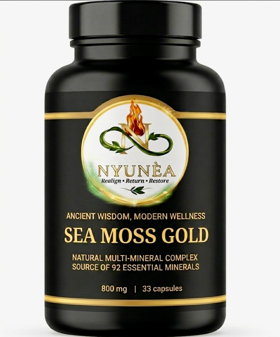 Nyunèa Sea Moss Gold                              Natural Multi-Mineral Complex