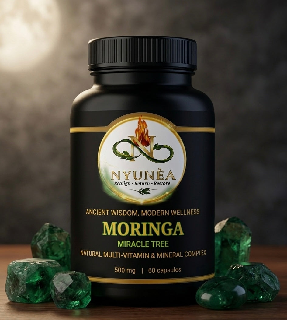 🌿 NYUNÈA®                                                       Moringa Leaf (Miracle Tree)                                 -Immune Booster- (500mg / 60 Capsules)