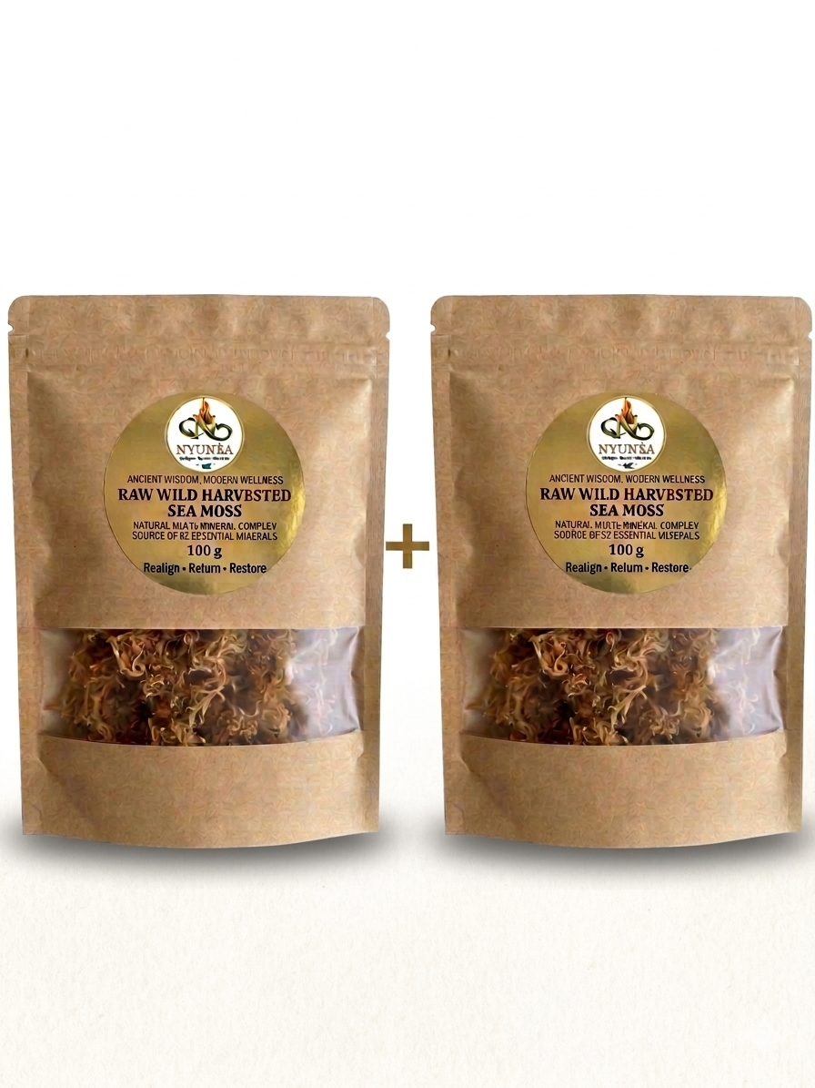 🌿 NYUNÈA®                                                                        RAW Wild Harvested SEA MOSS (200gr) 🪸                                  (2x 100gram)
Realign • Return • Restore