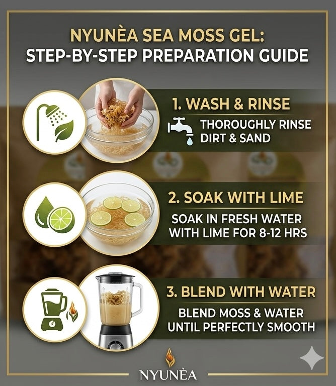 🪸NYUNÈA®                                                                                                             Raw SEA MOSS   ~Wild Harvested~                 -Natural 92 Multi-Mineral Complex-                           (1x)/(2x)/(3x) (100gr Packs)