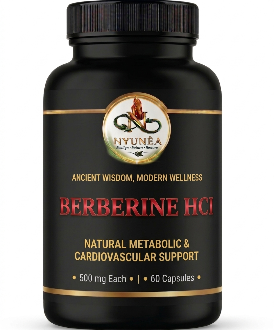 Berberine HCl 500mg | Natural Metabolic & Cardiovascular Support (60 Capsules)