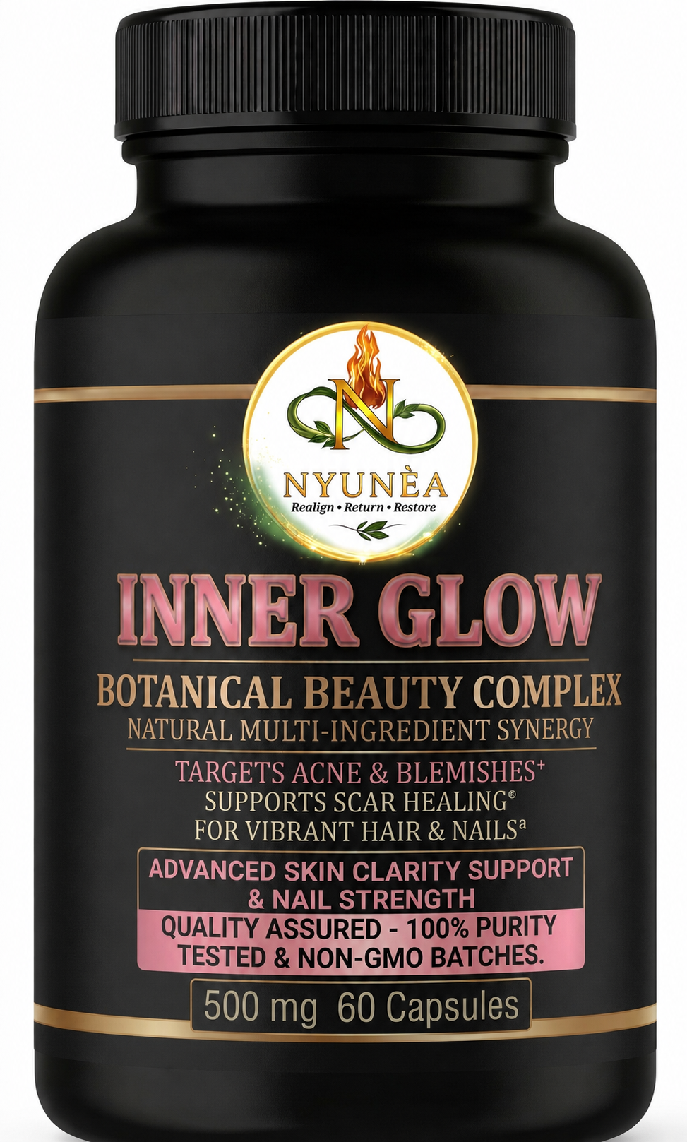 Nyunèa Inner Glow – Botanical Beauty Complex (60 Pink Capsules)